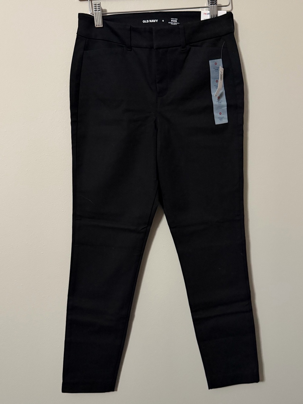 Old Navy Pixie High Rise Ankle Pants Black NWT Women’s Size 0 Business Casual